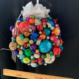 Vintage Glass Ornament Kissing Ball